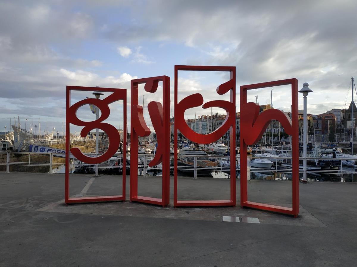 Apartamento El Rincon Del Puerto Gijón Exterior foto