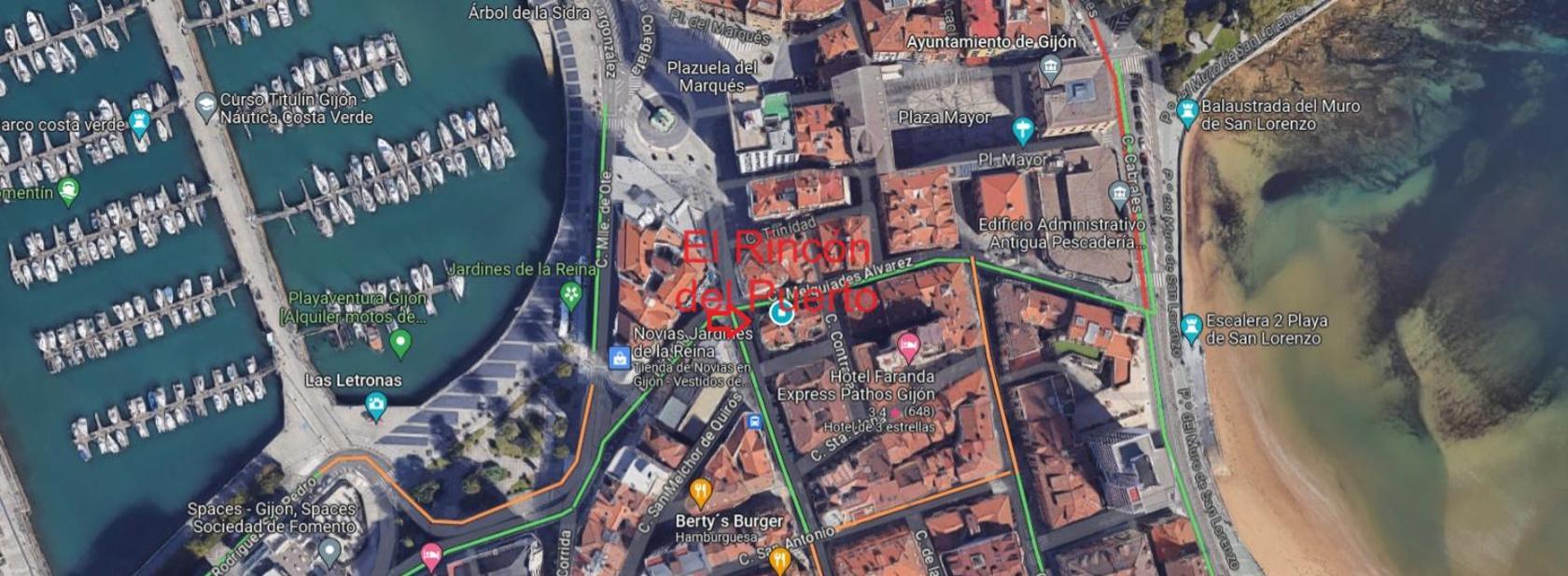 Apartamento El Rincon Del Puerto Gijón Exterior foto