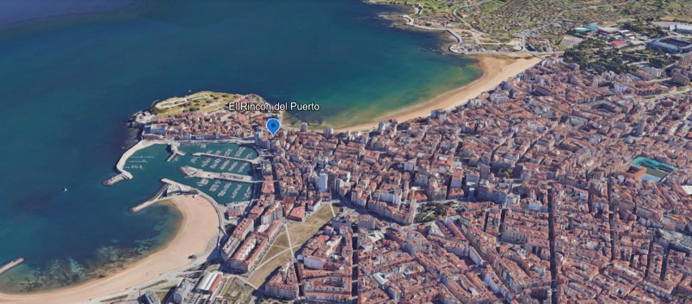 Apartamento El Rincon Del Puerto Gijón Exterior foto